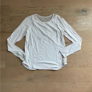 lululemon athletica White Long Sleeve Tee
